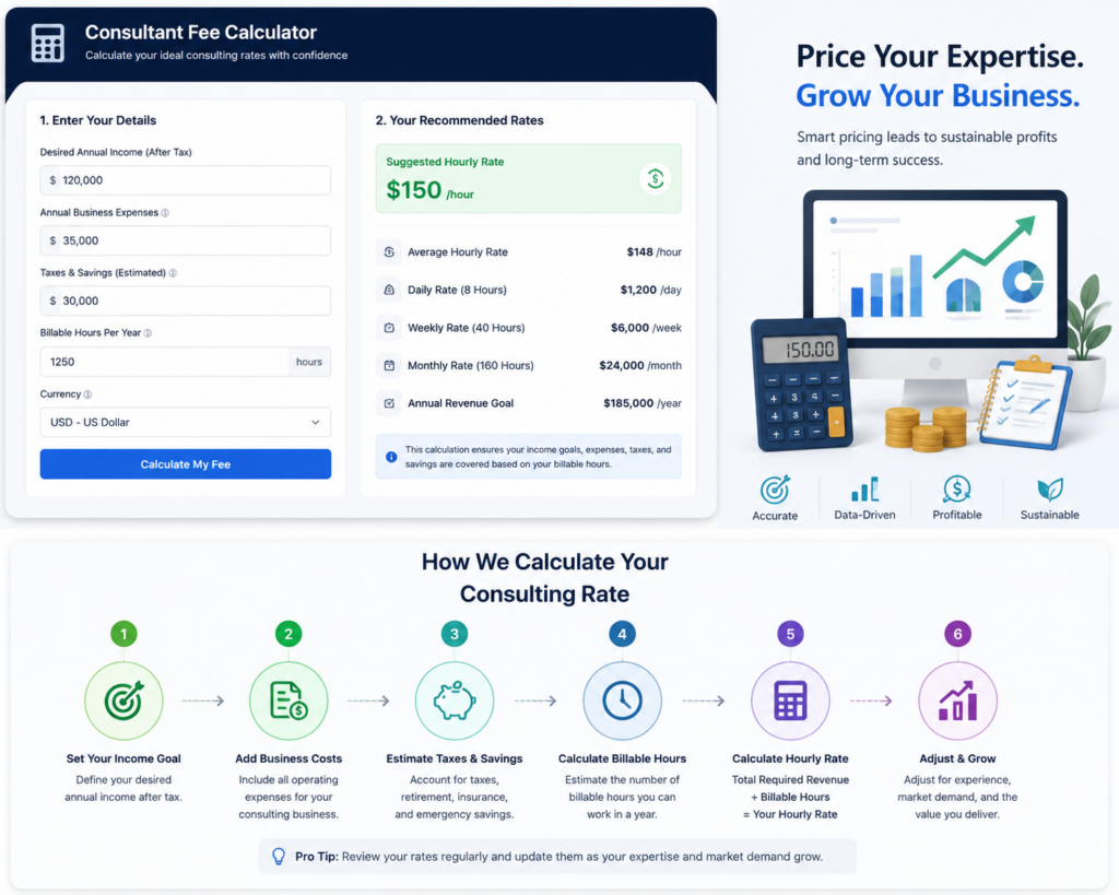 Consultant Fee Calculator  Fee Calculator & Pricing Models